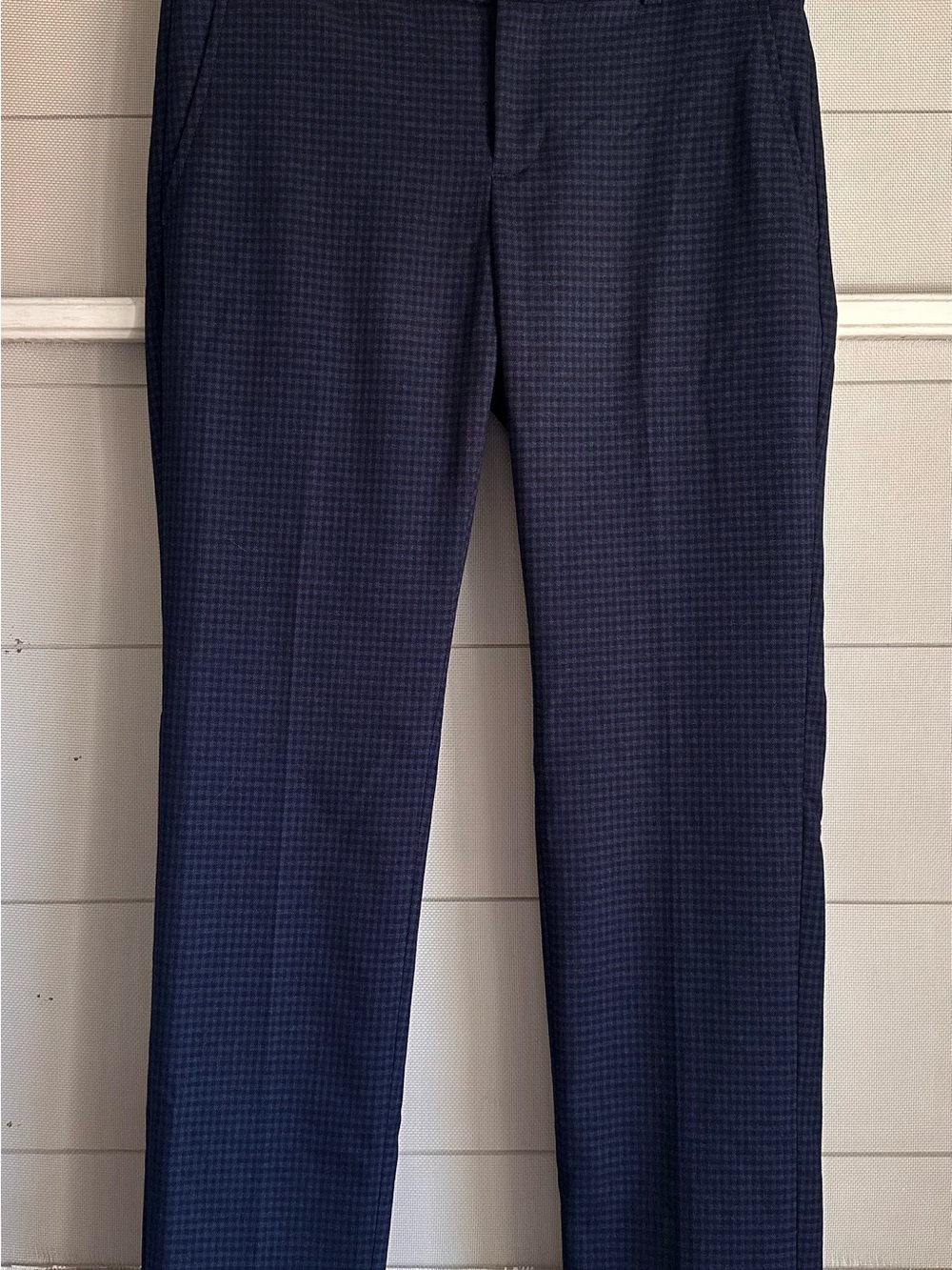 Banana Republic “Ryan” Navy And Black Gingham Pants